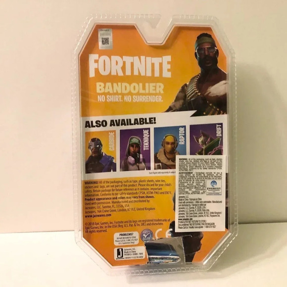 2018 Fortnite Bandolier Solo Mode  Action Figure Epic Games Damaged Box - Picture 8 of 16